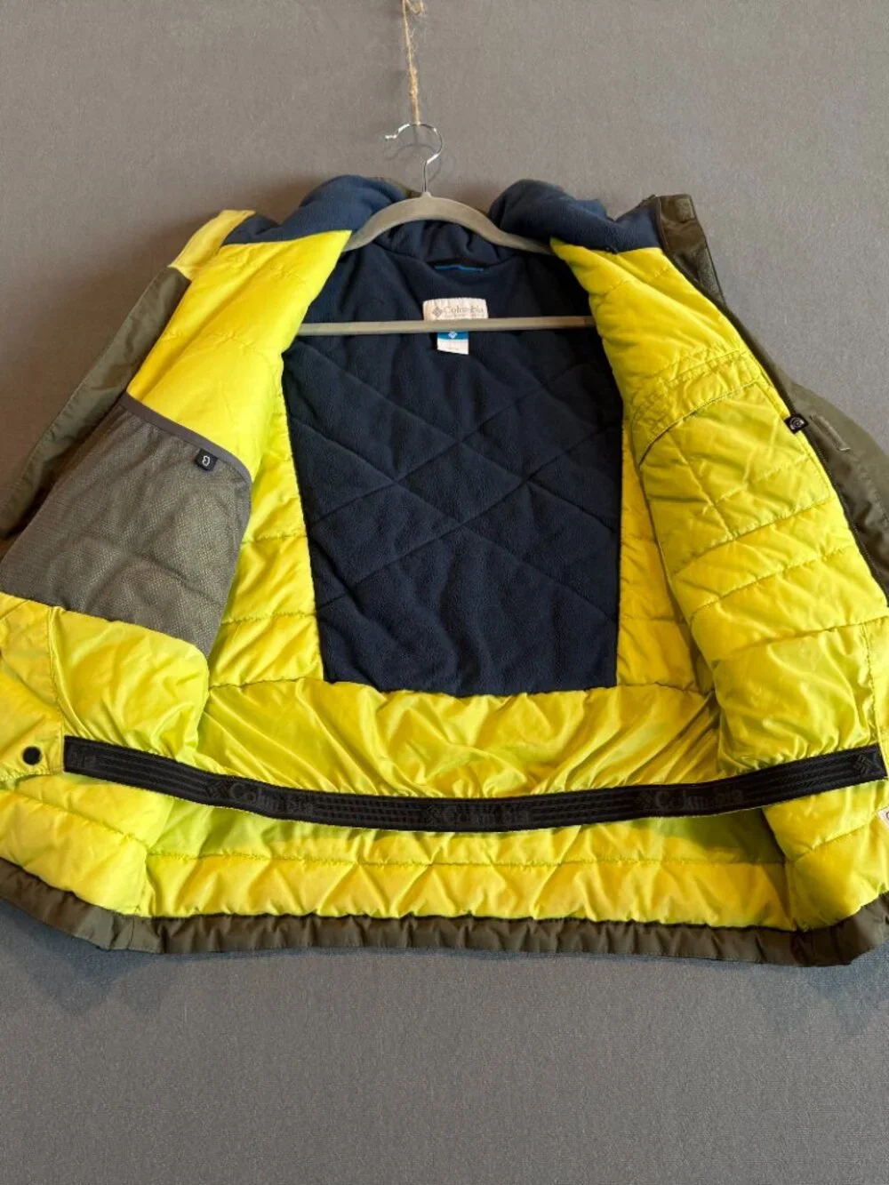 Columbia Omni-Tech Kids Waterproof Insulated Ski Jacket Gray Navy 10/12